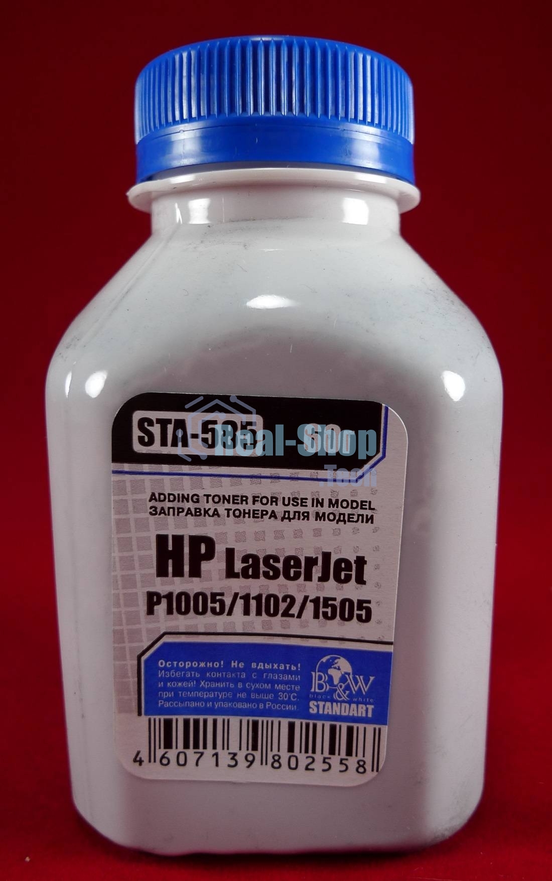 Тонер HP LJ P1005/06/1102/1120/1505/22/66/1606/LBP-3010/3250 (фл.60г) B&W Standart фас России
