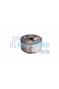 Кабель акустический Rexant 2х0,50 мм², прозрачный SILICON, бухта 100 м