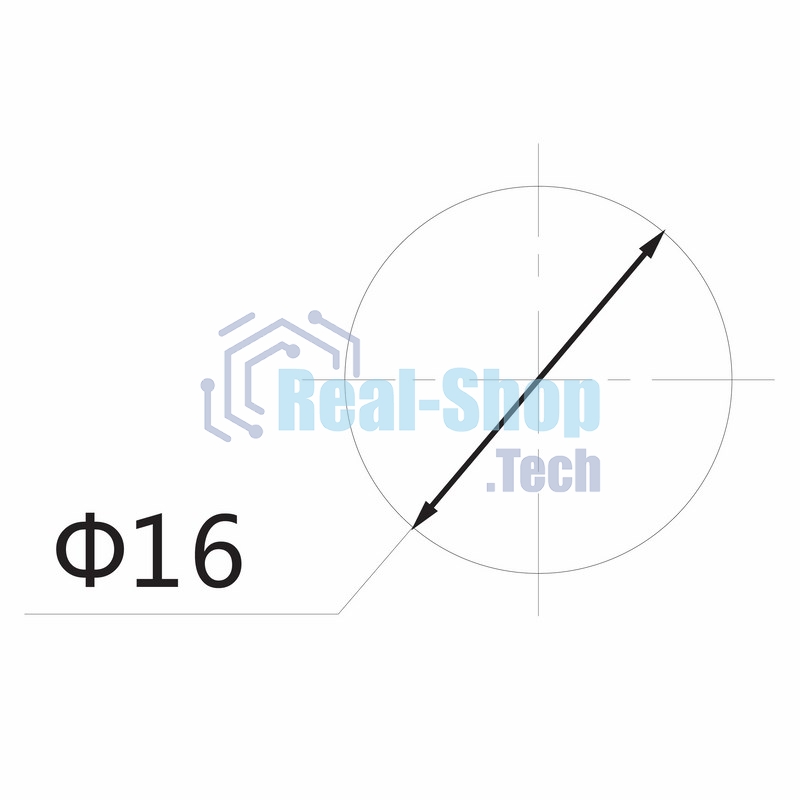 Индикатор Rexant Ø16 220V желтый