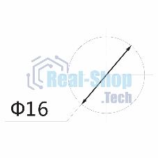 Индикатор Rexant Ø16 220V желтый