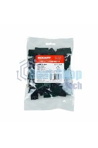 Площадка самоклеящаяся Rexant 20х20 мм, черная, упаковка 100 шт.