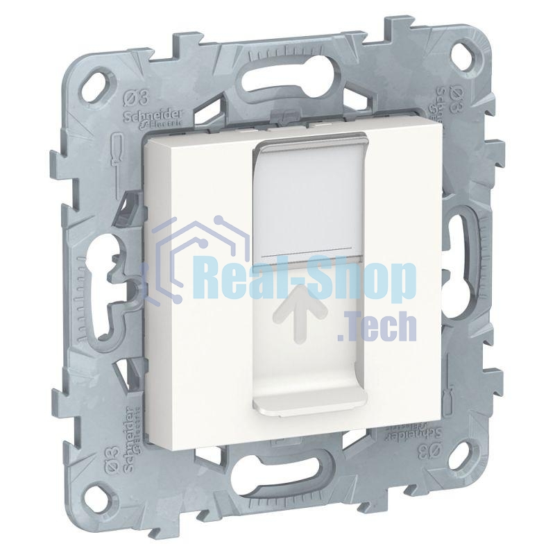 Механизм розетки компьютерная UNICA NEW RJ45 одиноч. кат.5е UTP бел. SchE NU541118