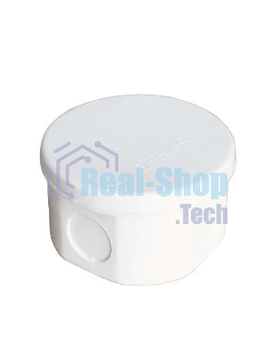 Коробка распр. ОП d75х45 4 выхода без гермовводов IP54 крышка защелкивающаяся бел. Epplast 245351