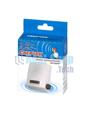 Звонок дверной проводной Сверчок электрон. гонг регул. громкости 220В 80-90дБА бел. Тритон СВ-04Р