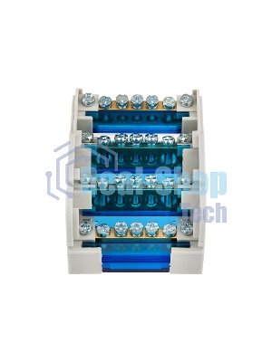 Шина на DIN-рейку в корпусе (кросс-модуль) Rexant 4х7