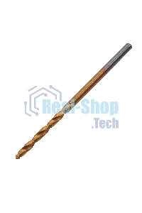 Сверло по металлу Matrix, 2,5 мм, HSS, нитридтитановое покрытие, цилиндрический хвостовик