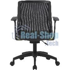 Кресло компьютерное Cactus CS-MC222-BKGN черный, сиденье салатовый, сетка/ткань, низк.спин. крестов. пластик, пластик черный