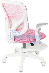 Кресло детское Бюрократ BUROKIDS 3 розовый Velvet 36, крестов. пластик