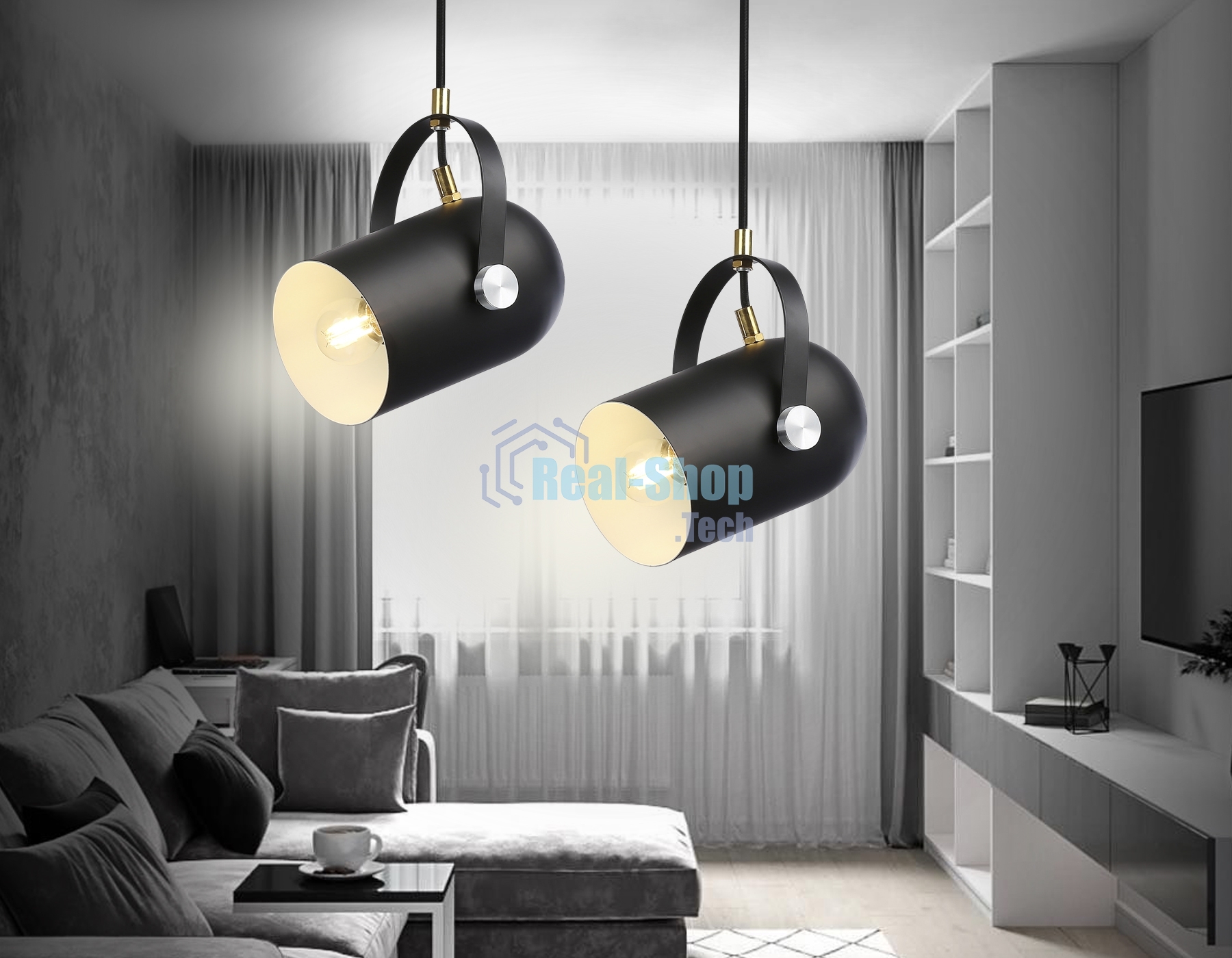 Светильник Ambrella light TR8206 BK черный E27 max 40W D117*1035