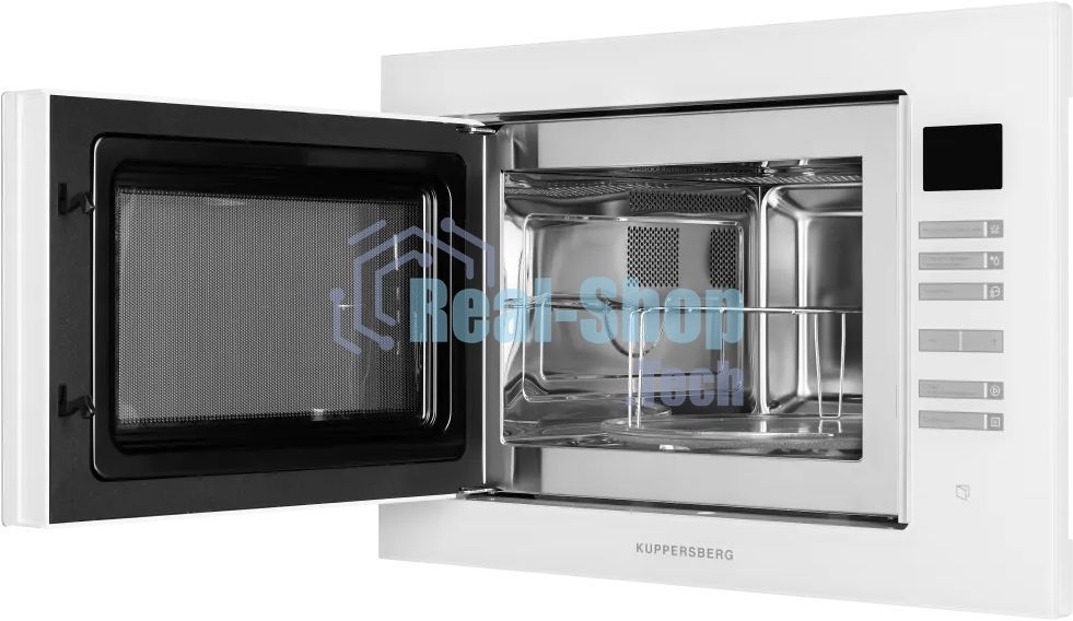 Встраиваемая микроволновая печь Kuppersberg HMW 645 W белый, 25 л, 900 Вт, переключатели - сенсор