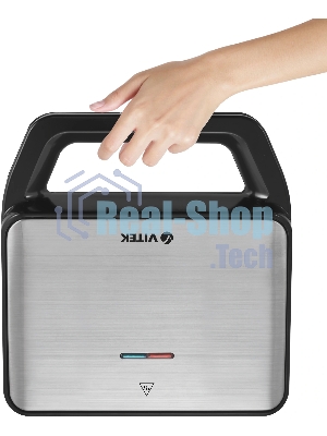Вафельница Vitek VT-2626 850Вт черный/серебристый