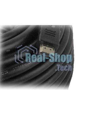 Кабель Cablexpert HDMI CC-HDMI4-30M, 19M/19M, v1.4, медь, позол.разъемы, экран, усилитель сигнала, 30м, черный, пакет