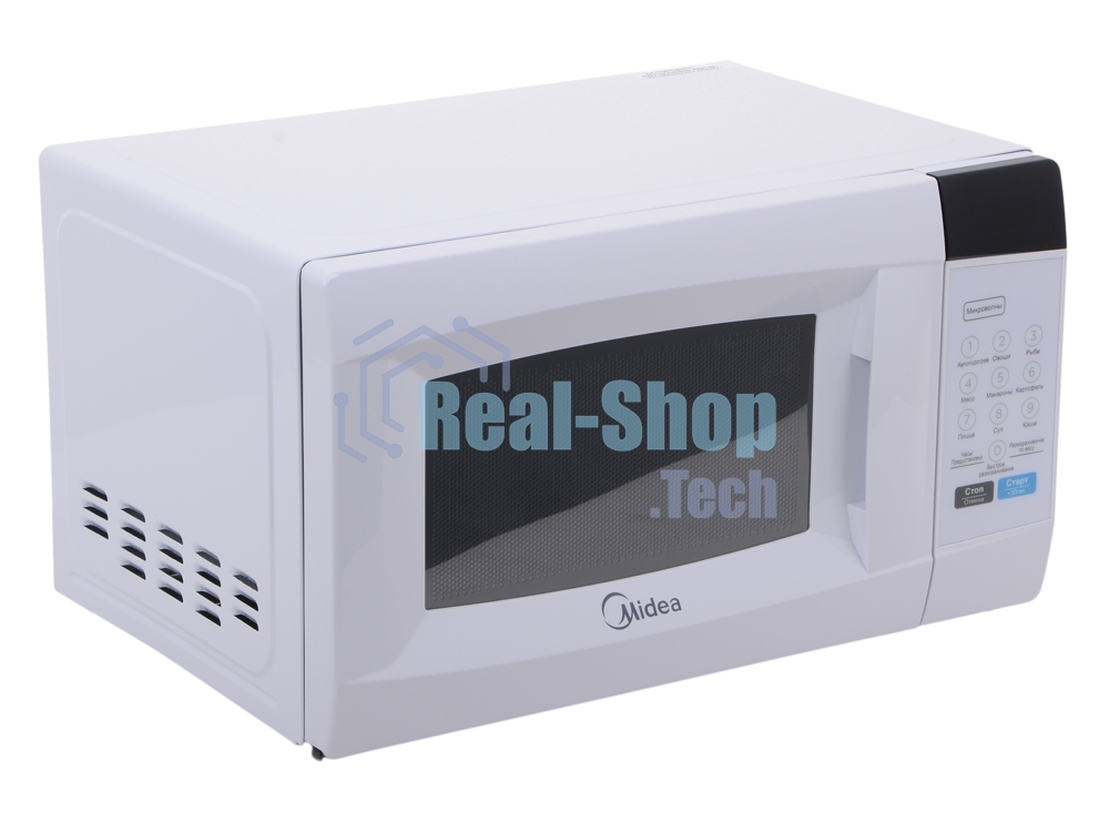 Микроволновая печь Midea EM720CKE белый, 20 л, 700 Вт, переключатели - сенсор