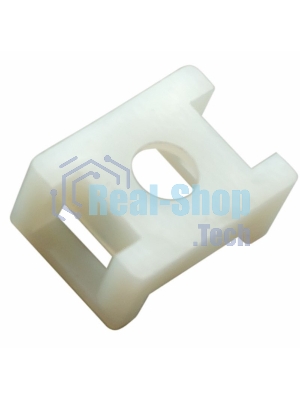 Площадка для крепления стяжки Rexant (ПС-2) 22x16 мм, белая, упаковка 100 шт.