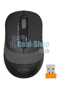 Мышь беспроводная A4Tech Fstyler FG10S черный/серый, 2000 dpi, радиоканал, USB, кнопки - 4