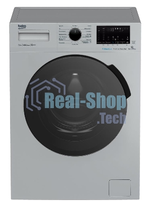 Стиральная машина Beko WSPE7H616S cеребристый, загрузка фронтальная 7,5 кг, 1200 об/мин., класс: А