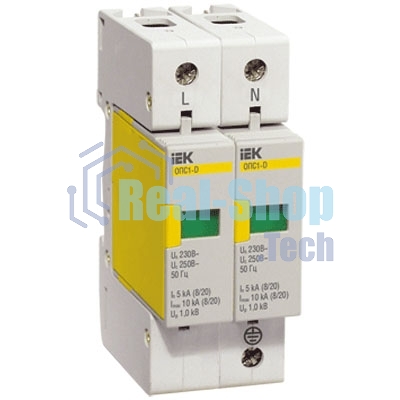 Ограничитель перенапряжения ОПС1-D 2P ИЭК MOP20-2-D