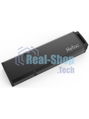 Флешка USB Netac U351 (NT03U351N-064G-20BK), 64Gb, USB 2.0, R/W 25/10, черный
