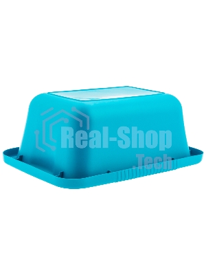 Таз пластмассовый прямоугольный 25 л, бирюзовый, HomePalisad