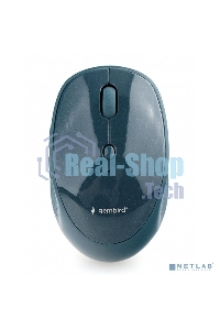 Мышь беспроводная Gembird MUSW-550 синий, 1600 dpi, радиоканал, Bluetooth, USB, кнопки - 6