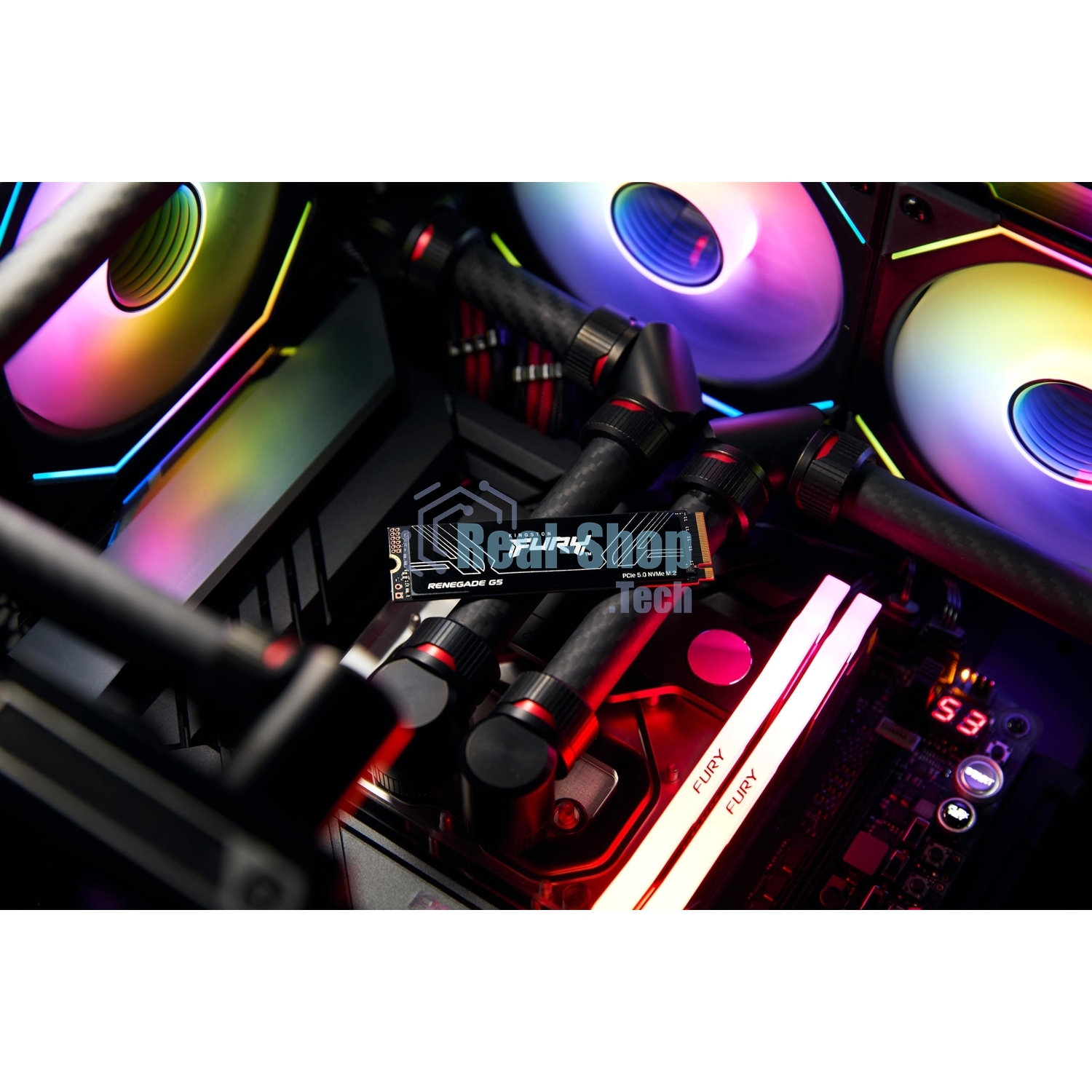 Накопитель SSD Kingston Fury Renegade, 1Tb, M.2(22x80мм), NVMe, PCIe 5.0 x4, 3D TLC, R/W 14200/11000Mb/s, IOPs 2 200 000/2 150 000, TbW 1000, DWPD 0.5 (12 мес)