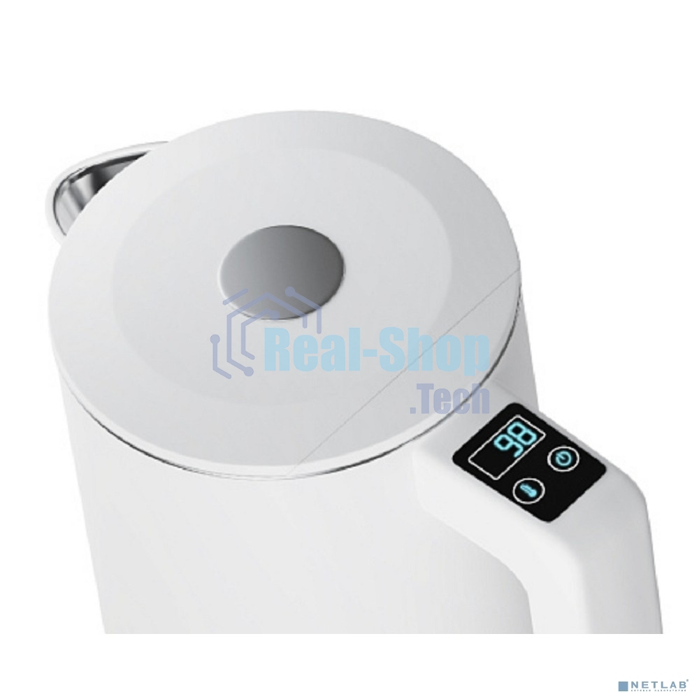 Чайник электрический Redmond SkyKettle KM231S 1.7л, 2200Вт, белый корпус: стекло