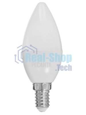 Лампа светодиодная Ресанта LL-R-C37-6W-230-4K-E14 свеча, 6 Вт, нейтр., Е14