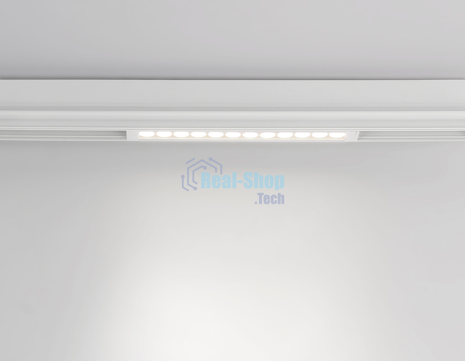 Управляемый светодиодный светильник для шинопровода Magnetic Ambrella light GL1301 WH белый IP20 12W 3000K-6400K 220V 24° 232*25*42 (Без ПДУ)