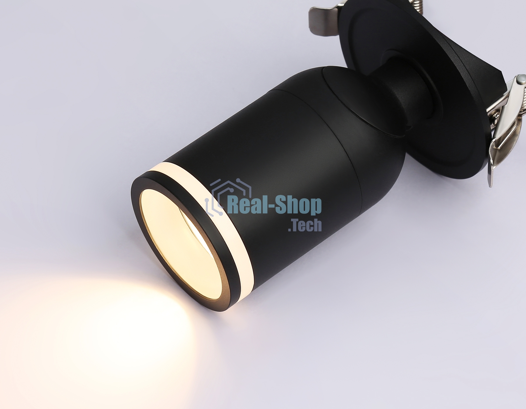 Светильник Ambrella light TA1273 SBK/FR черный песок/белый матовый MR16 GU5.3 D55*136