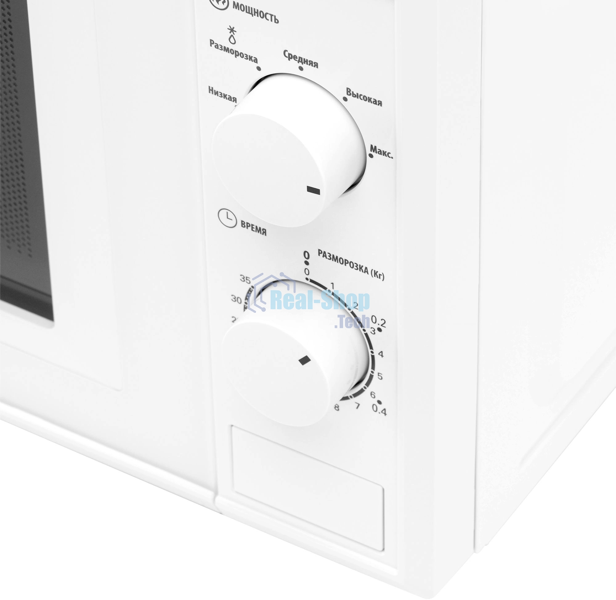 Микроволновая печь SunWind SUN-MW051 белый, 20 л, 700 Вт, переключатели - поворотный механизм