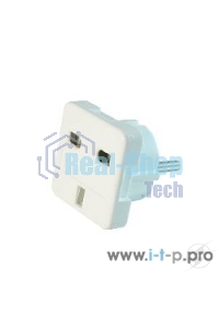 Переходник Gembird Переходник с вилки EU,UK в RU (A-AC-UKEU-001)