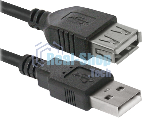 Кабель USB Defender USB02-10 USB2.0 AM-AF, 3.0м