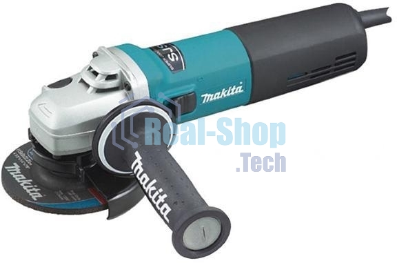 Угловая шлифовальная машина Makita 9565CR ф125мм, 1400Вт, 12000об\м, 3.5кг, кор, муфта SJS, плавный пуск, anti-restart