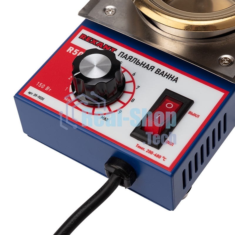 Паяльная ванна Rexant, модель R50, 150 Вт, ø 50 мм, 200-480 °C