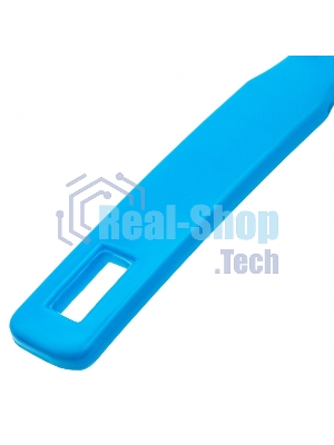 Набор: совок с кромкой 330x225 мм и щетка-сметка 285 мм, голубой, Home Palisad