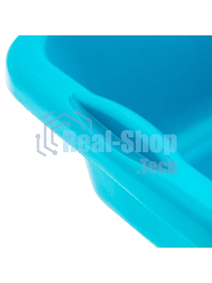 Таз пластмассовый прямоугольный 25 л, бирюзовый, HomePalisad