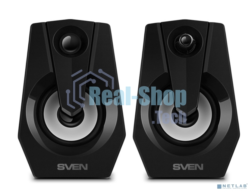 Акустическая система Sven 370 2.0 черные (2x2W, USB, RGb подсветка)