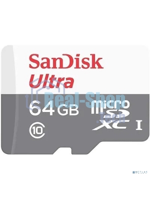 Флеш карта microSD 64Gb SanDisk microSDXC Class 10 Ultra UHS-I 100Mb/s
