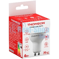 Лампа cветодиодная LED Thomson TH-B2104 GU10, рефлектор, 4Вт, 4000К, белый нейтральный, 1 шт.