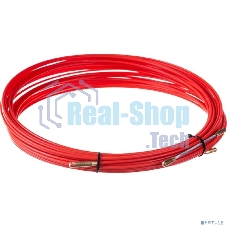 Протяжка кабельная Rexant (мини УЗК в бухте), стеклопруток, d=3,5 мм, 25 м, красная
