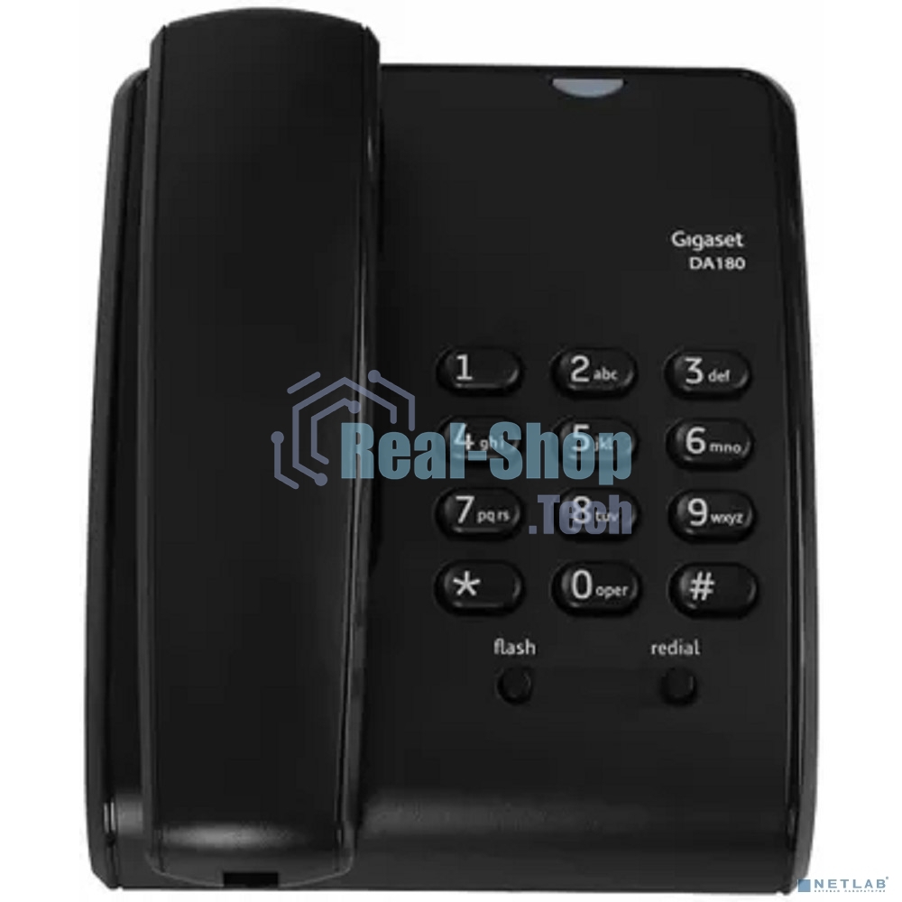 Телефон проводной Gigaset DA180 черный
