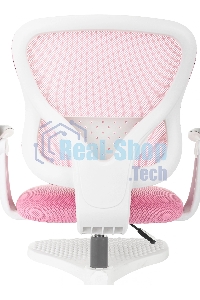 Кресло детское Бюрократ BUROKIDS 3 розовый Velvet 36, крестов. пластик