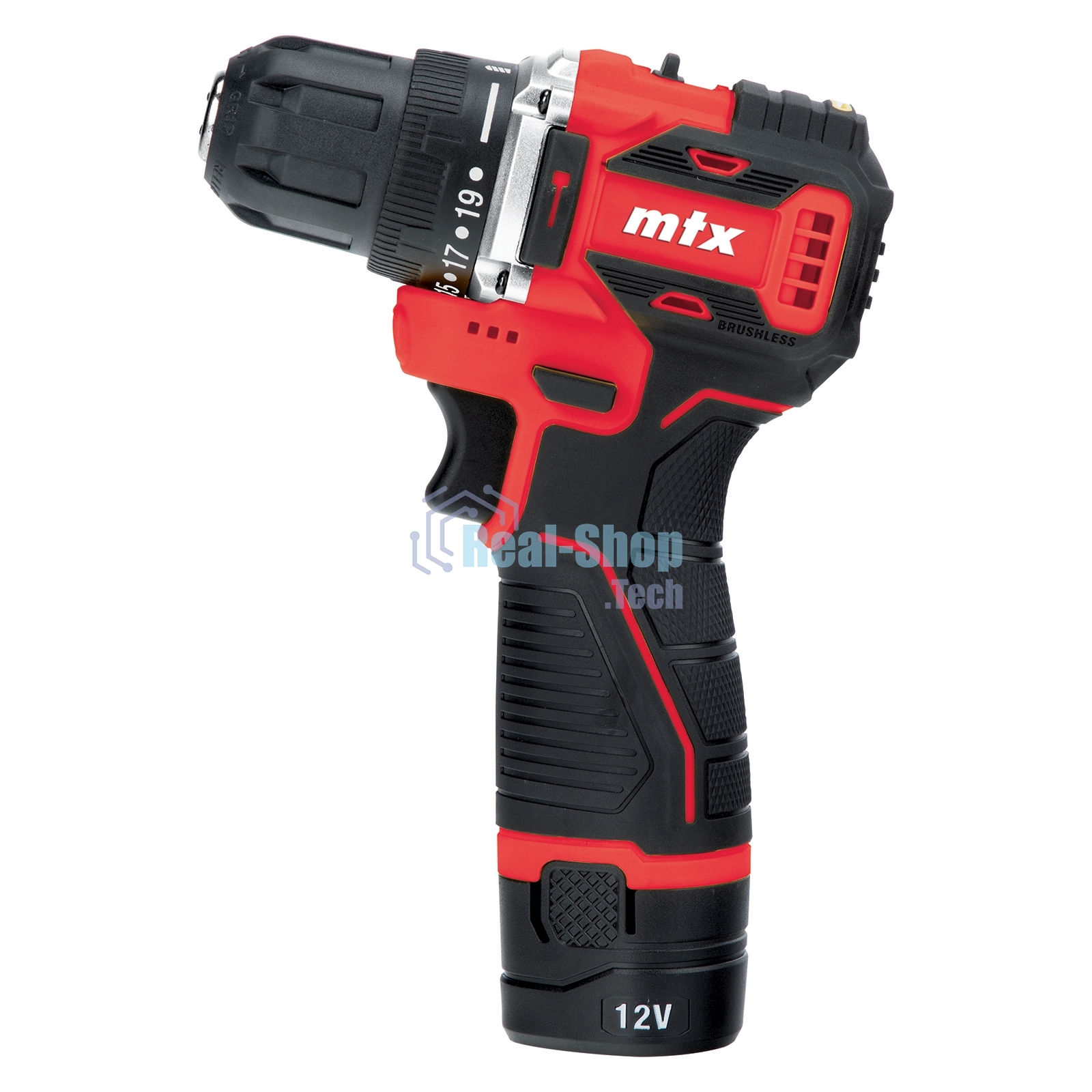 Дрель-шуруповерт аккумуляторная бесщет. MTX CDB-BL-12, Li-Ion, 12 В