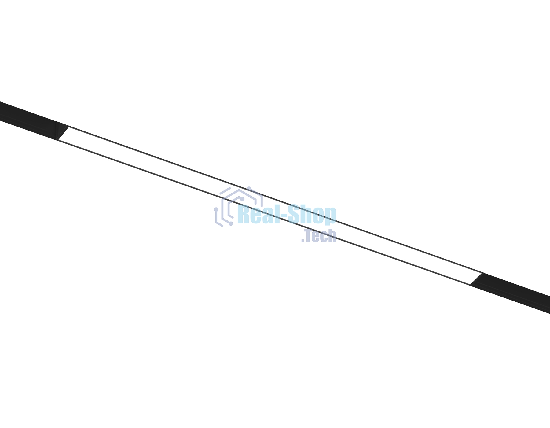 Трековый линейный светильник Ambrella light GL4455 BK черный IP20 10W 3CCT 3000-6000K SMART 48V 120° 304*22*45