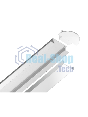 Алюминиевый профиль Ambrella light GP1001WH белый 2000*21.5*6.8