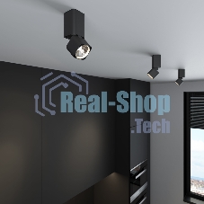 Светильник потолочный светодиодный 25043/LED 10W 4000K чёрный