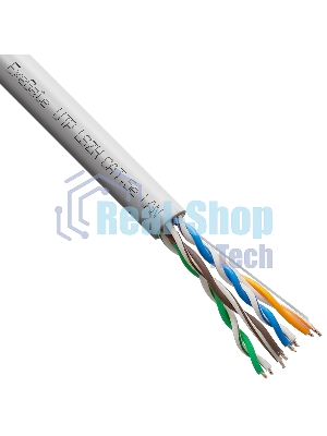 Кабель ExeGate UTP4-C5e-CCA-S25-IN-LSZH-GR-305 UTP 4 пары кат.5e CCA, 0.45мм (25AWG), LSZH, 305м, серый