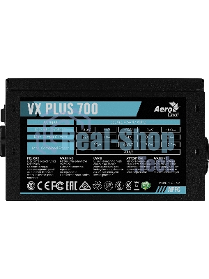 Блок питания Aerocool/Formula VX-700 PLUS, 700Вт, 120мм, черный, (аналог Aerocool VX Plus 700)