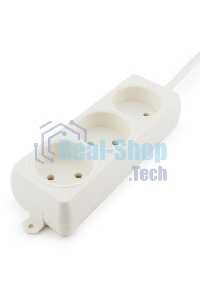 Удлинитель Гарнизон EL-NL3-W-5, 3 розетки допустимый ток 10А, длина 5 м.