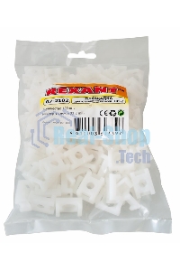 Площадка для крепления стяжки Rexant (ПС-2) 22x16 мм, белая, упаковка 100 шт.